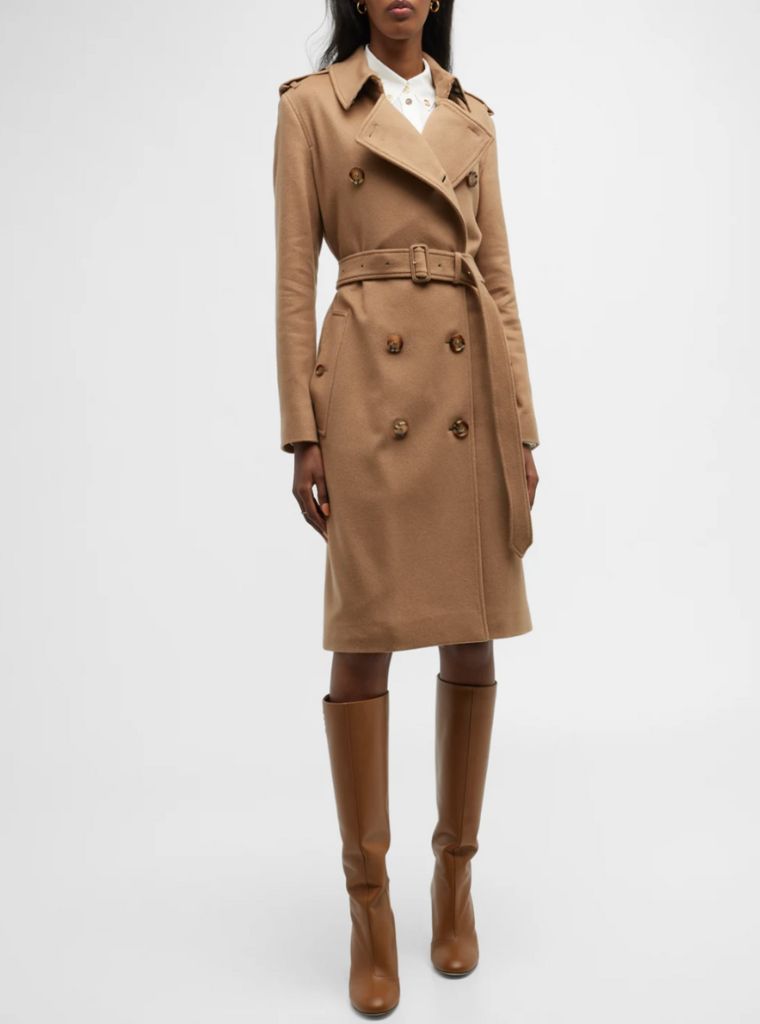 camel trench coat