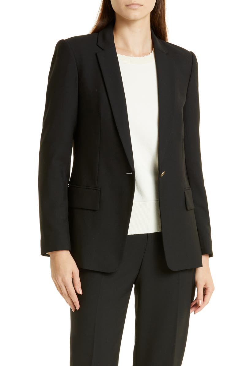 stretchy black blazer