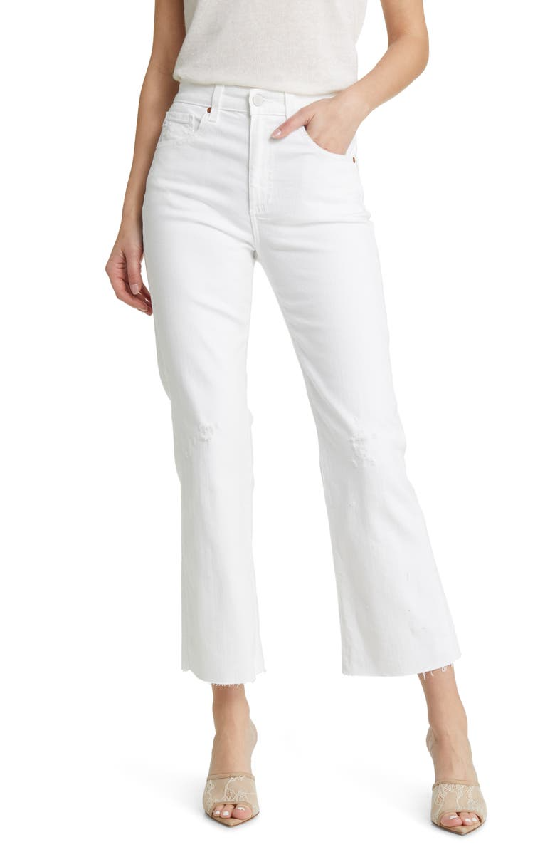 best white flare jeans