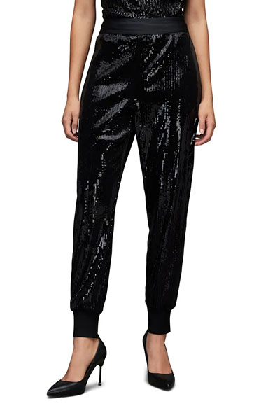 how to style sequin joggers