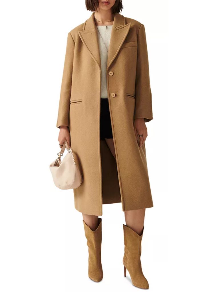 camel winter coat 