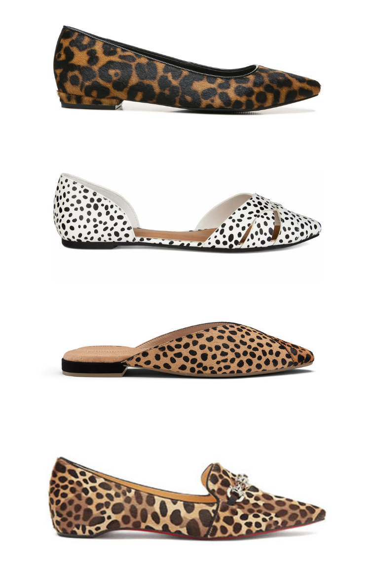 Pointed toe hot sale leopard loafers