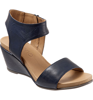 navy blue sandal wedges