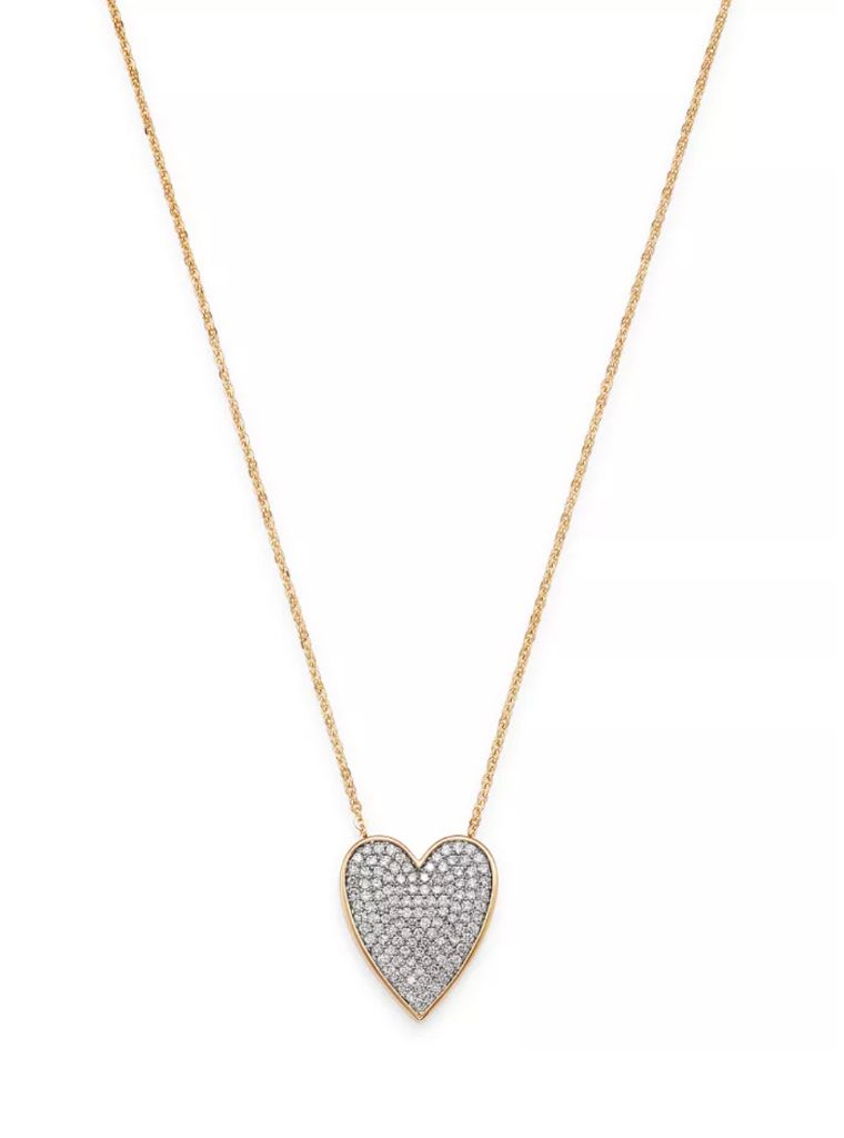 diamond heart shaped necklace