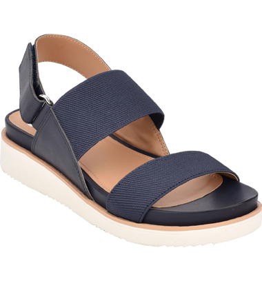 navy blue sandal wedges