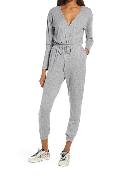 grey loungewear jumpsuit