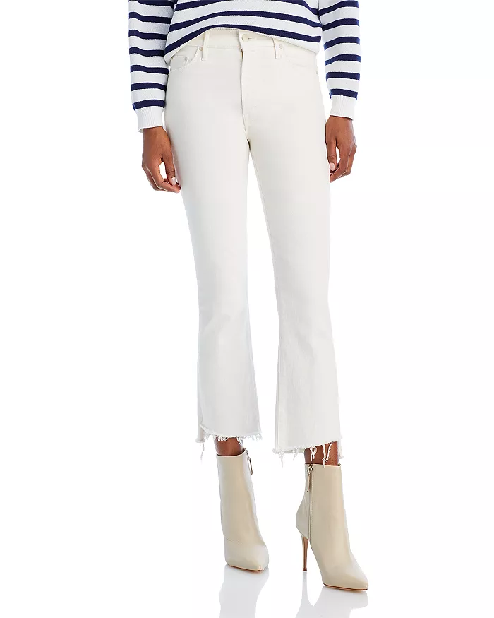 best white flare jeans