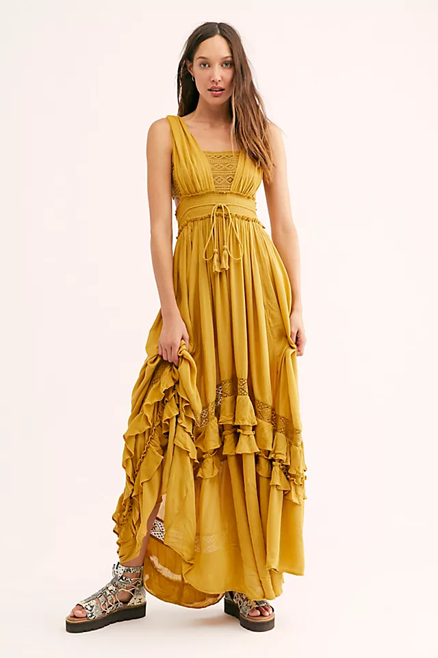 bohemian maxi dress for summer